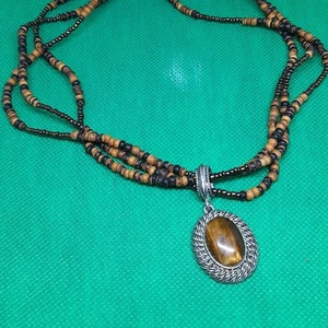 Avon's Tiger Eye Triple Strand Necklace