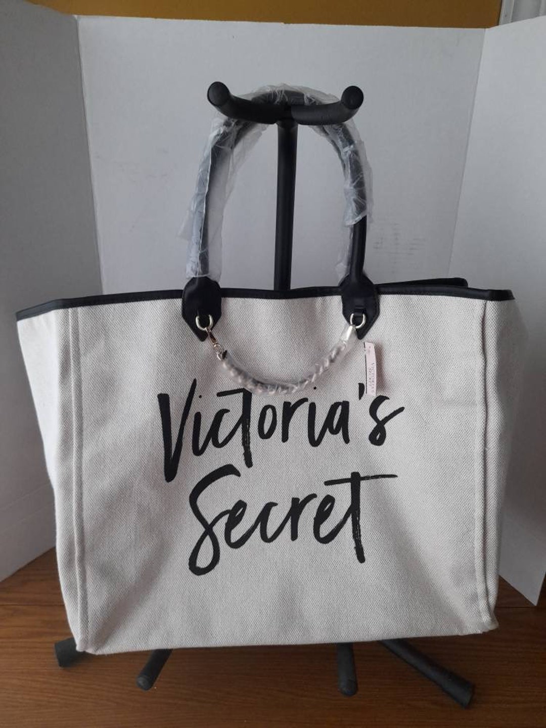 Victoria's Secret Getaway Leopard & Embossed Monogram Print Duffle Bag