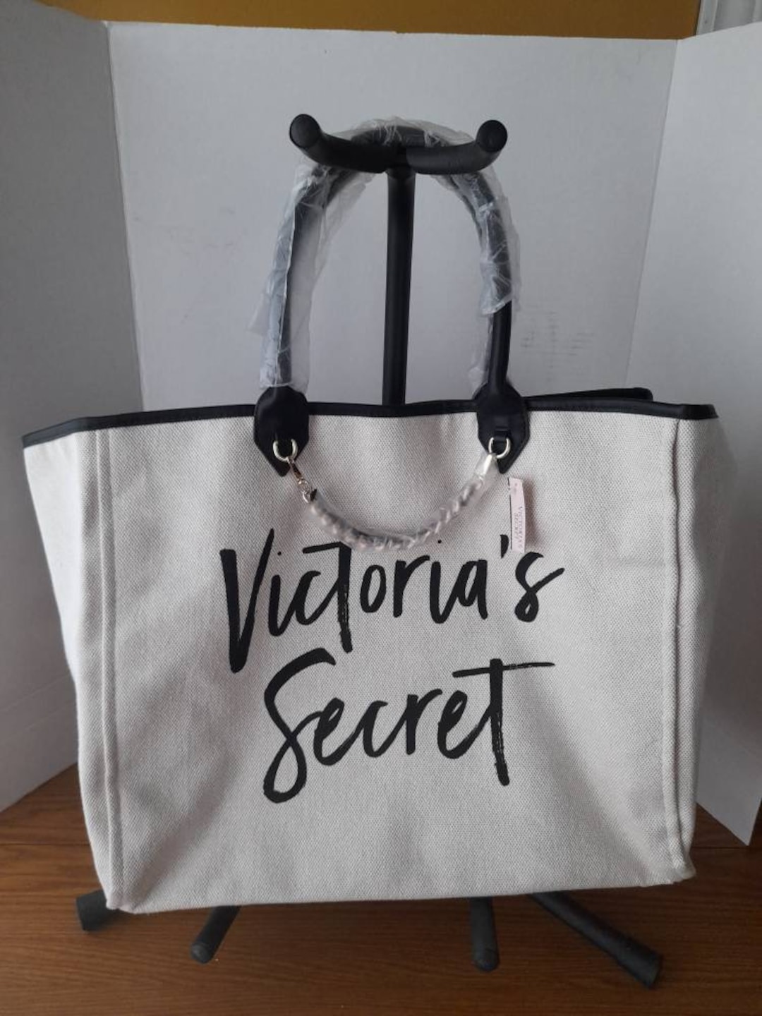 NEW) Victoria Secret Love Tote Bag - Black, Luxury, Bags & Wallets on  Carousell