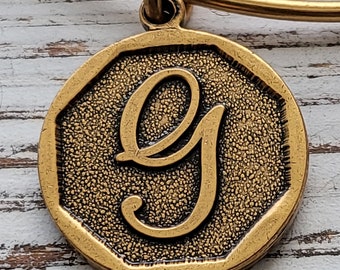 Alex and Ani Initial G Charm Bangle Bracelet