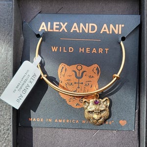 Alex and Ani Wild Heart II Charm Bangle Bracelet