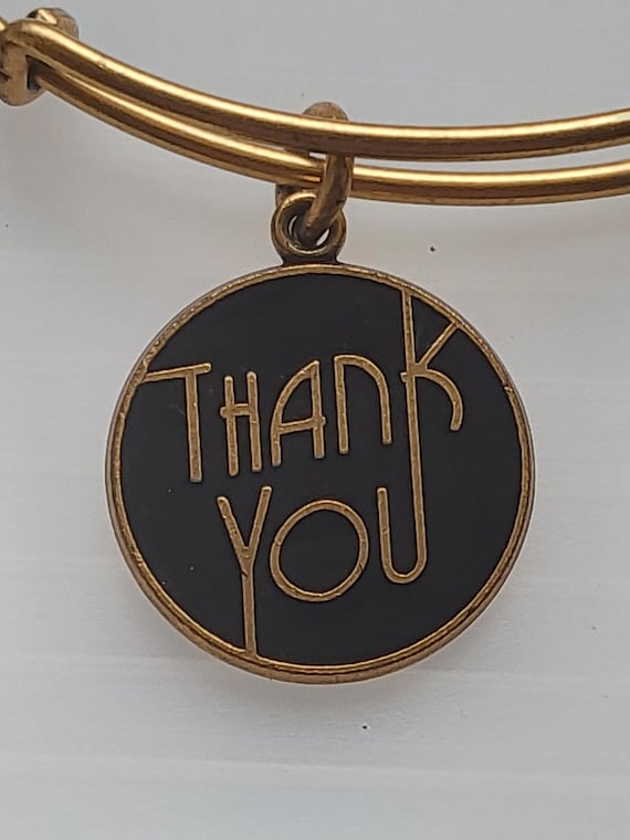 Alex and Ani Thank You Charm Bangle Bracelet Israel
