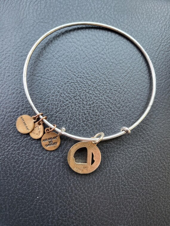 Alex and Ani Initial L Charm Bangle Bracelet