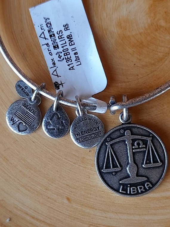 Alex and Ani Libra II Charm Bangle Bracelet Etsy