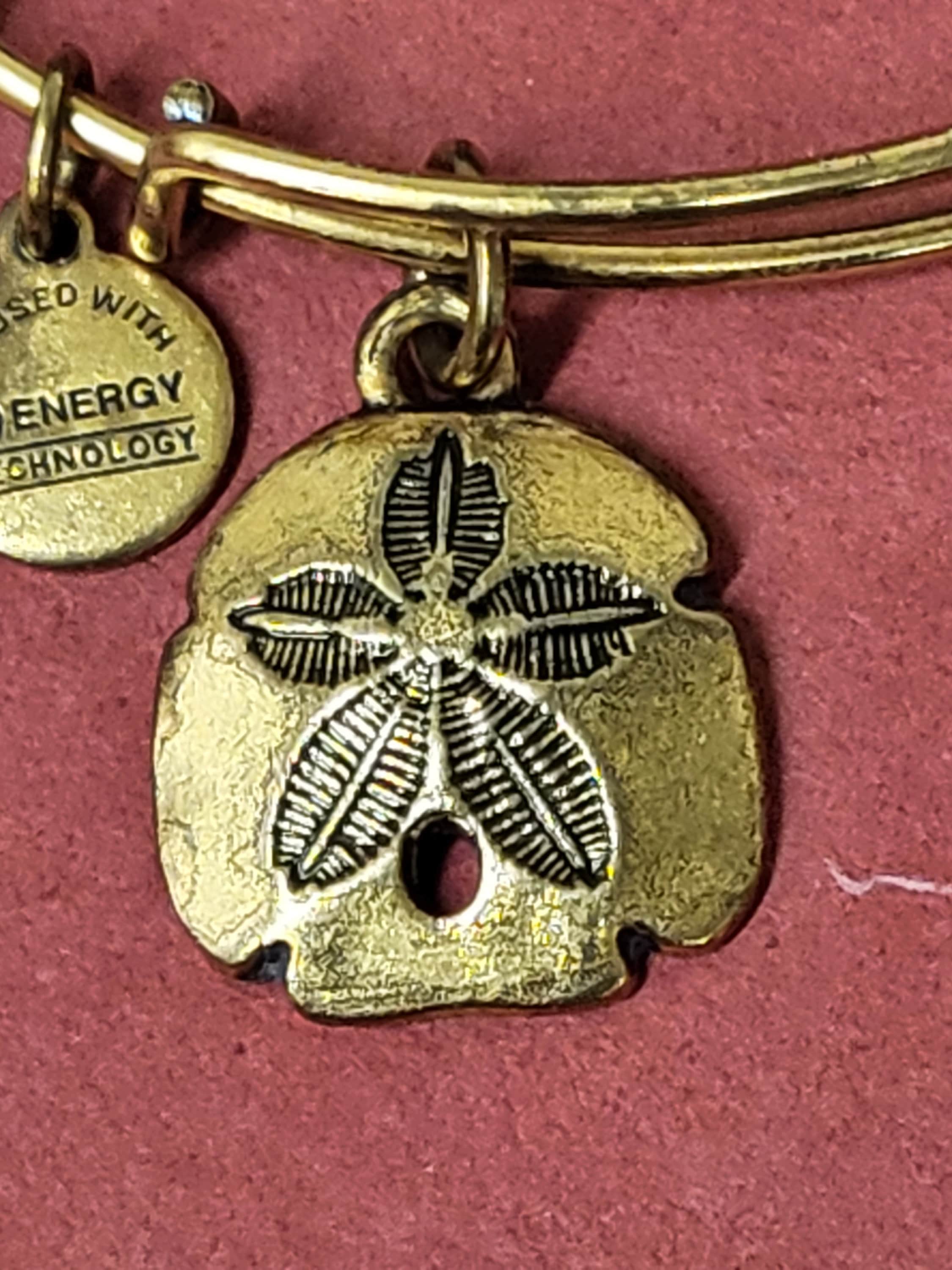 Alex and Ani Sand Dollar Charm Bangle Bracelet