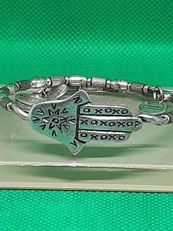 Alex and Ani Hand of Fatima Wrap Bangle Bracelet Etsy Australia