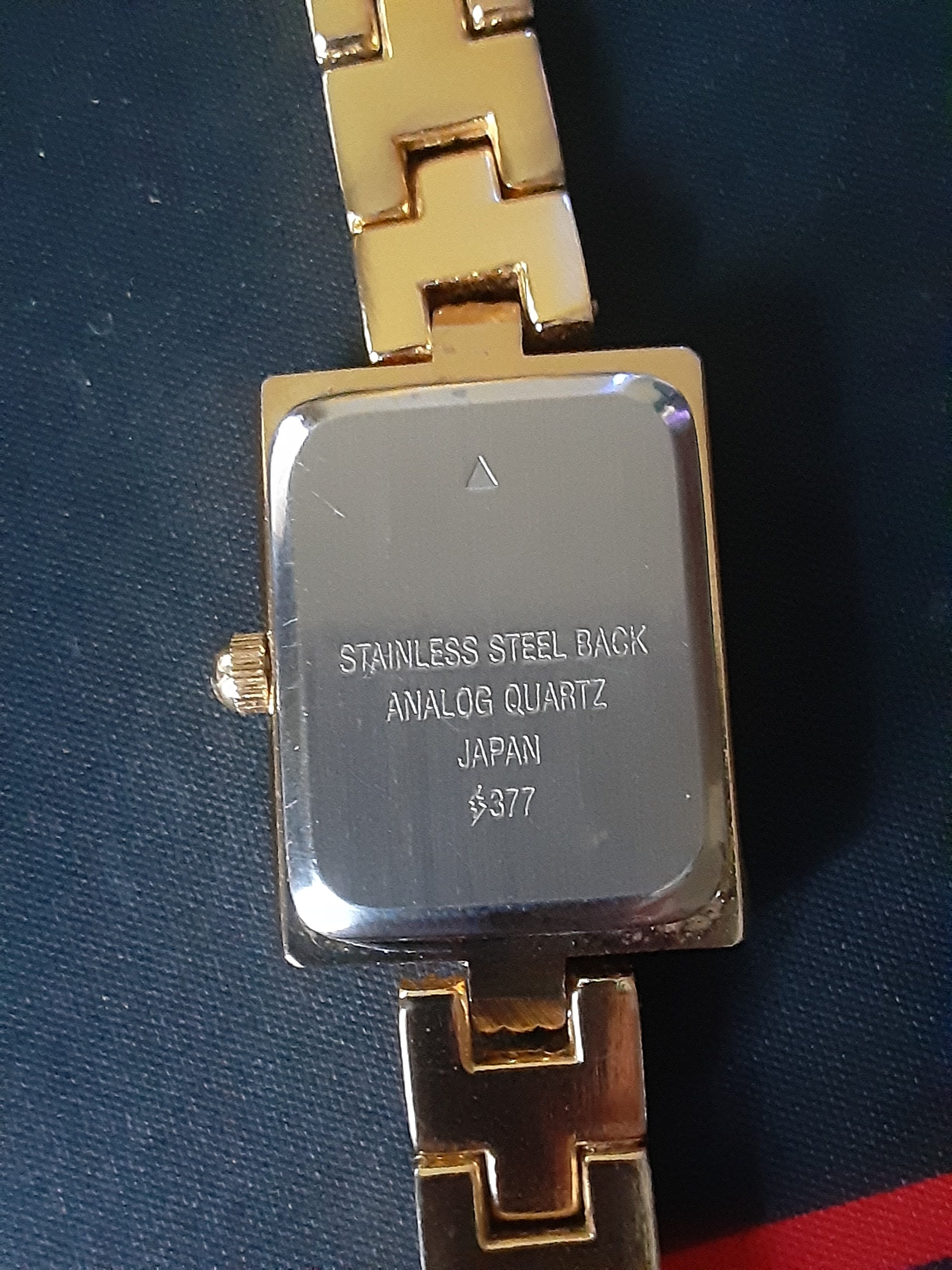 EJ Ladies CZ Gold Tone Quartz Wrist Watch Etsy