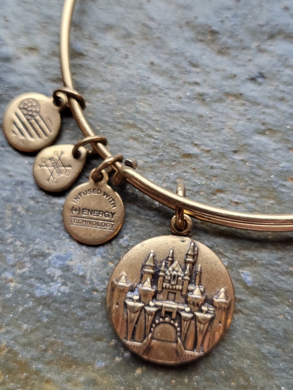 Alex and Ani Disneyland Castle Charm Bangle Bracelet - Etsy