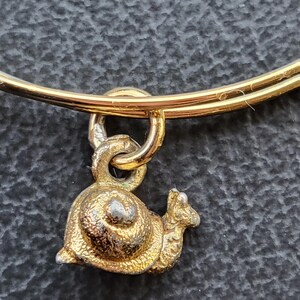 Alex and Ani Snail Charm Bangle Bracelet