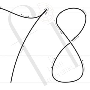 Pattern For Number 8 Racetrack 2 Sizes Number Template for Knitted Wire Art, Printable I-cord Tricotin ...