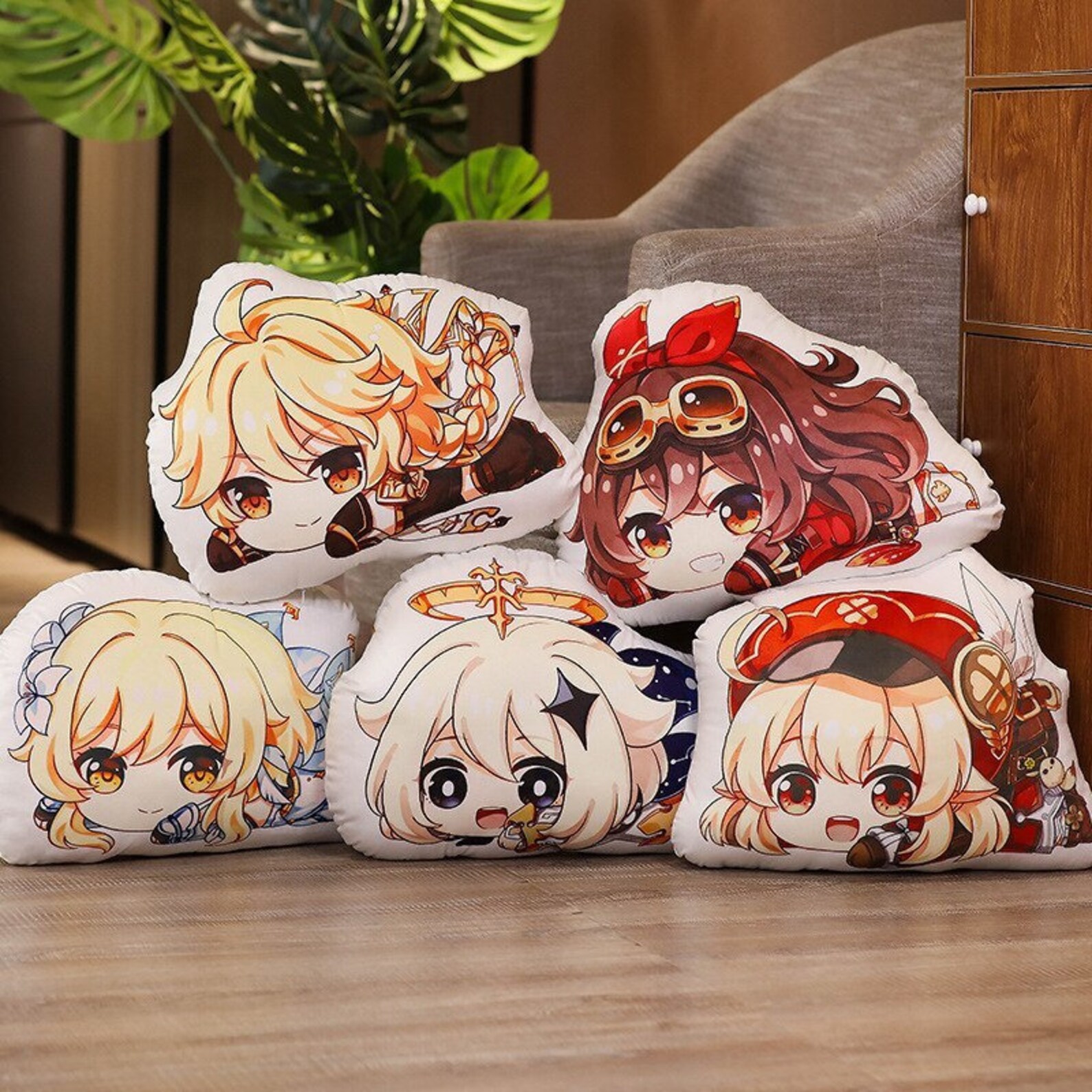 Genshin Impact Plush Pillow 45x35cm Anime Cosplay Anime | Etsy