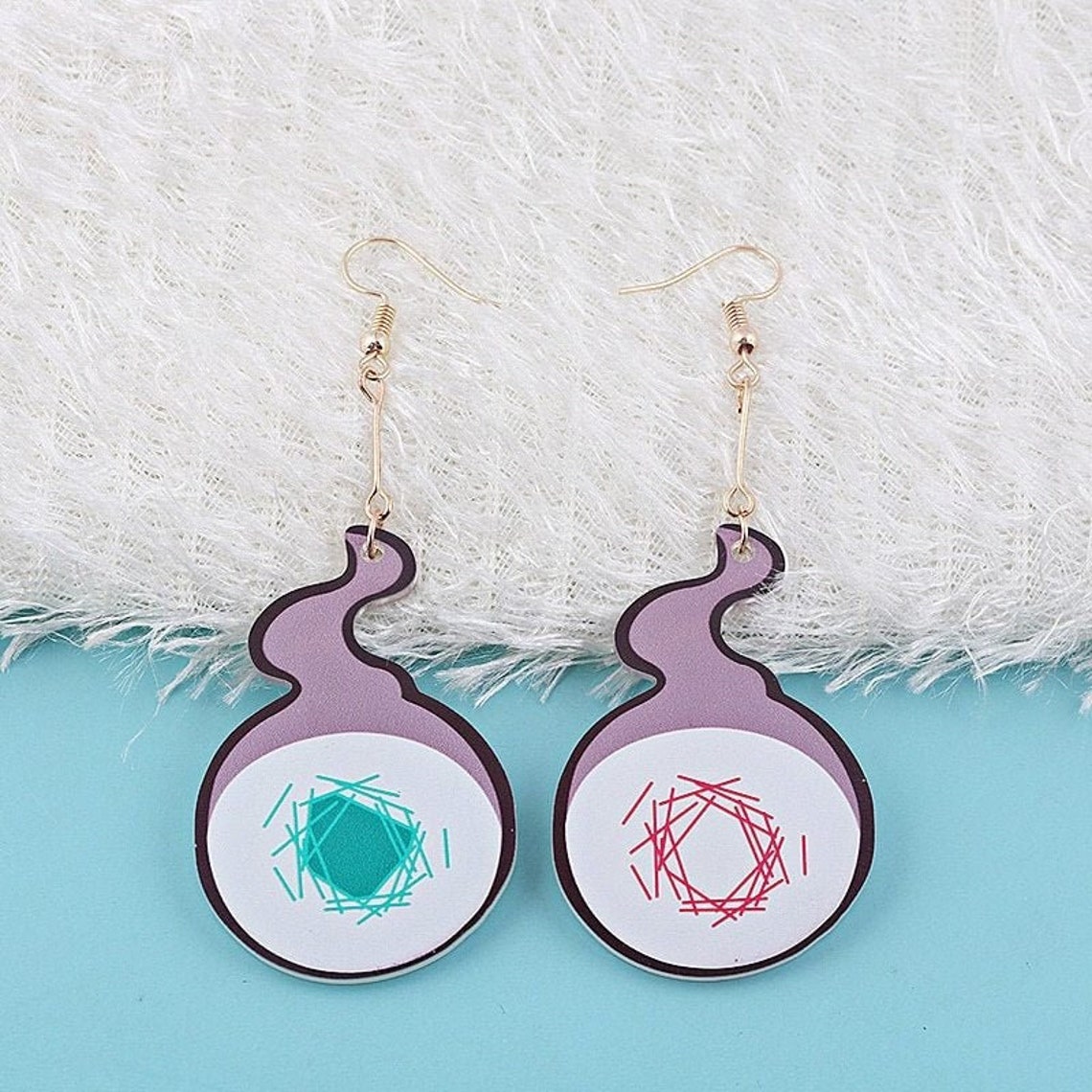 Anime Earrings TBHK Hakujoudai Hanakokun Inspired Acrylic Etsy Canada