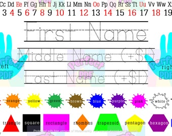 Personalised Learning Mat Write Your Name Home Study Name Mat Reusable Sassoon 