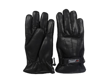 Genuine Goat Leather Winter Thinsulate Protective Fashion Gloves