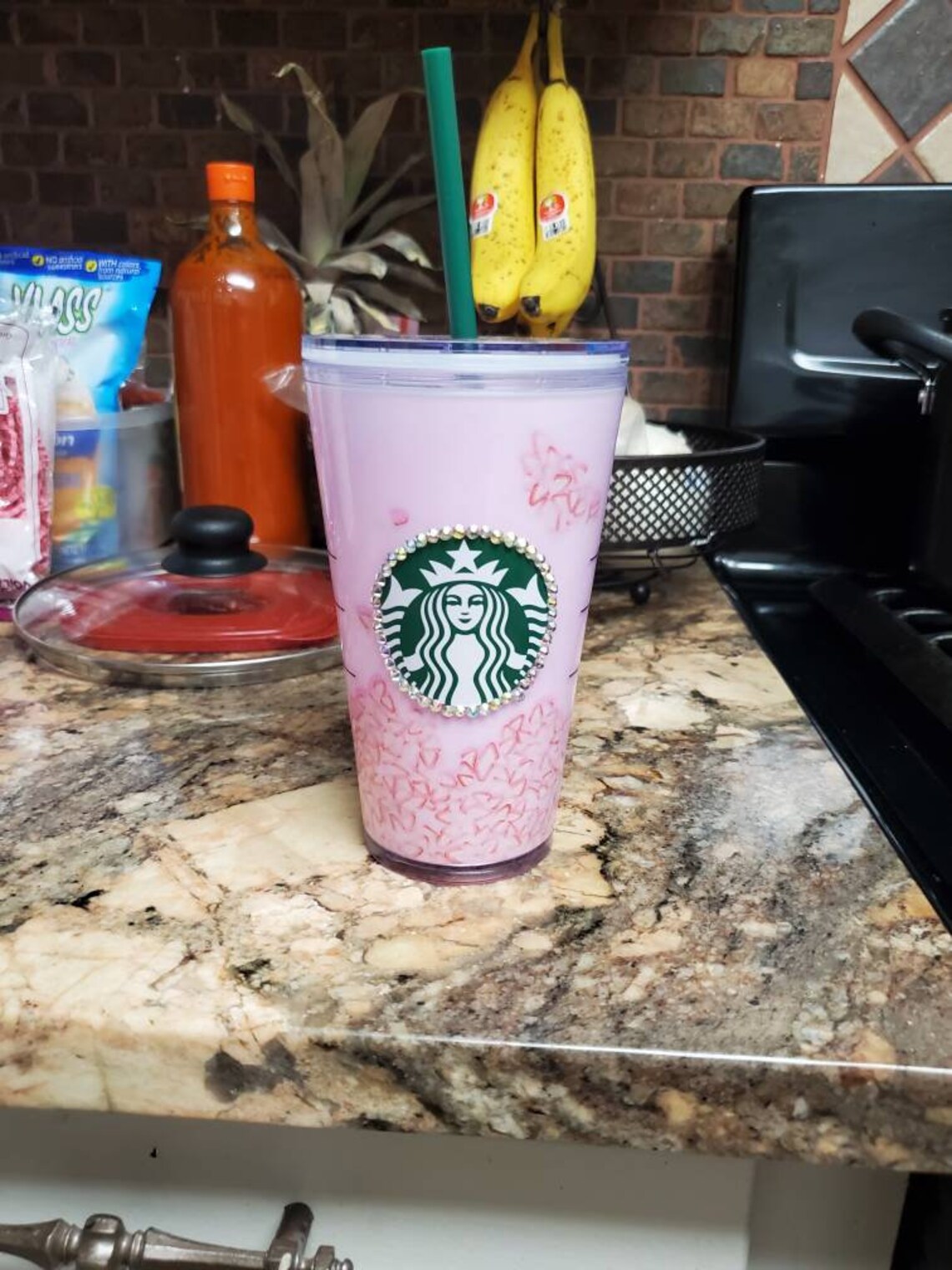 Starbucks Grande Pink Drink Snowglobe Cup Etsy