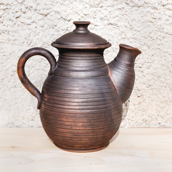 Pottery Teapot Etsy