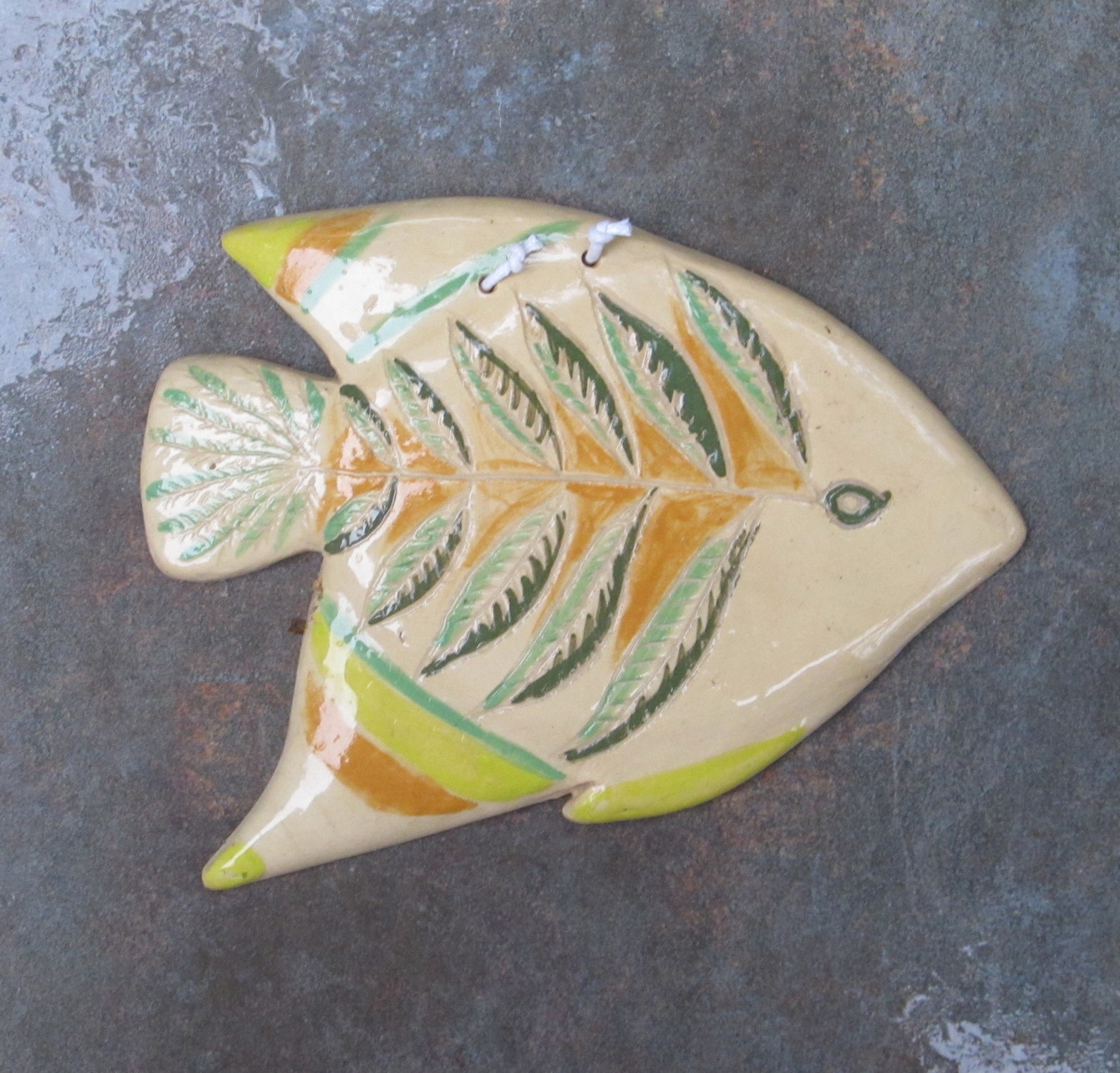 Ceramic fish Wall decorclay fishfish wall hangingfunny Etsy