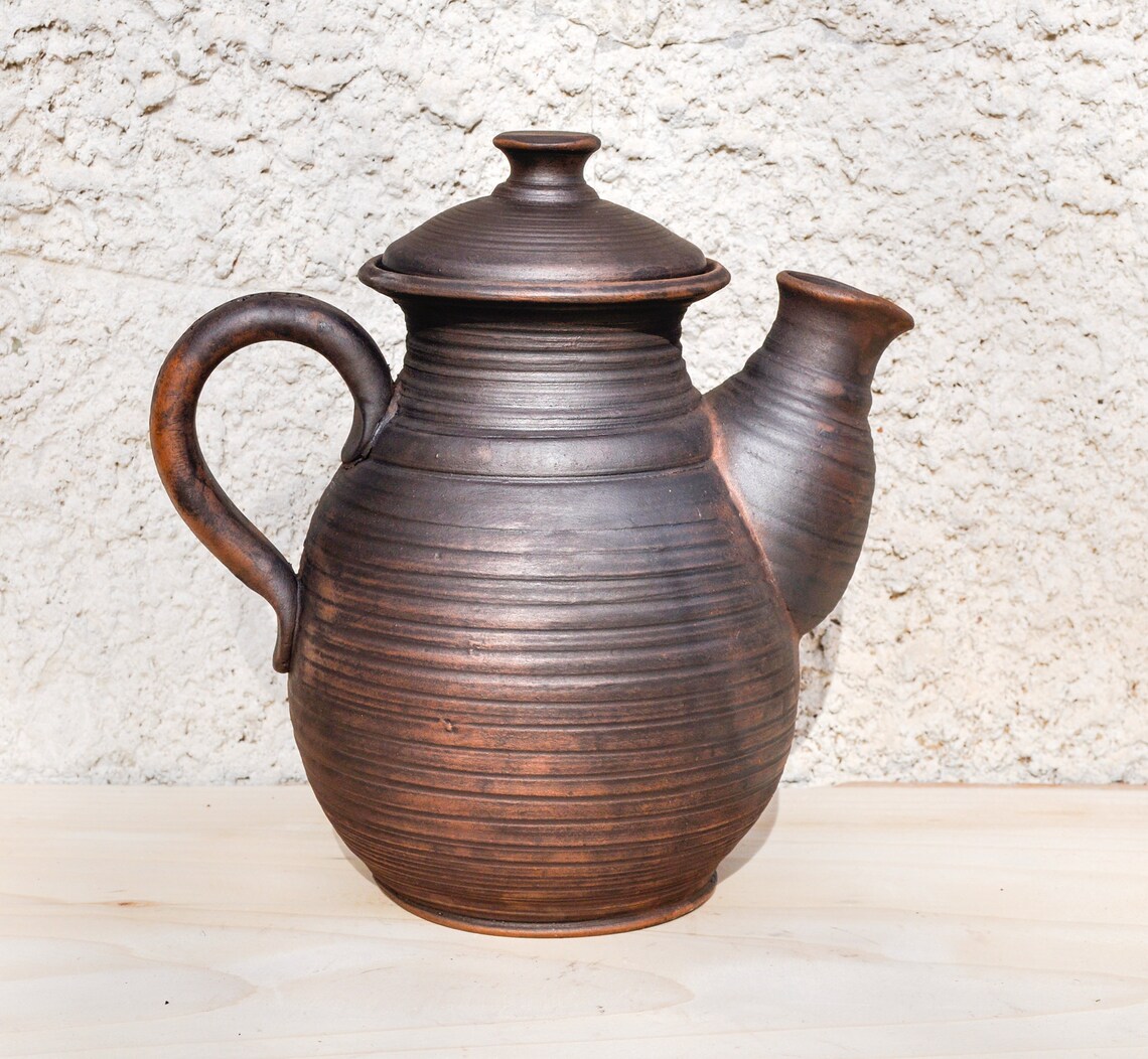 Large Ceramic Teapotlarge Pottery Teapotbig Clay Etsy