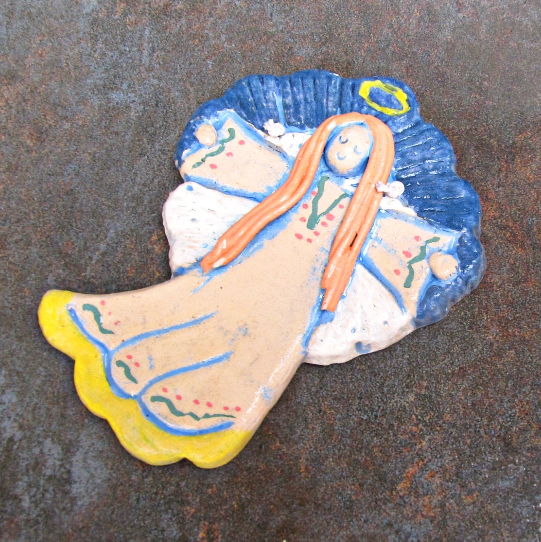 Ceramic Angel Wall Hangingschristmas Angel - Etsy