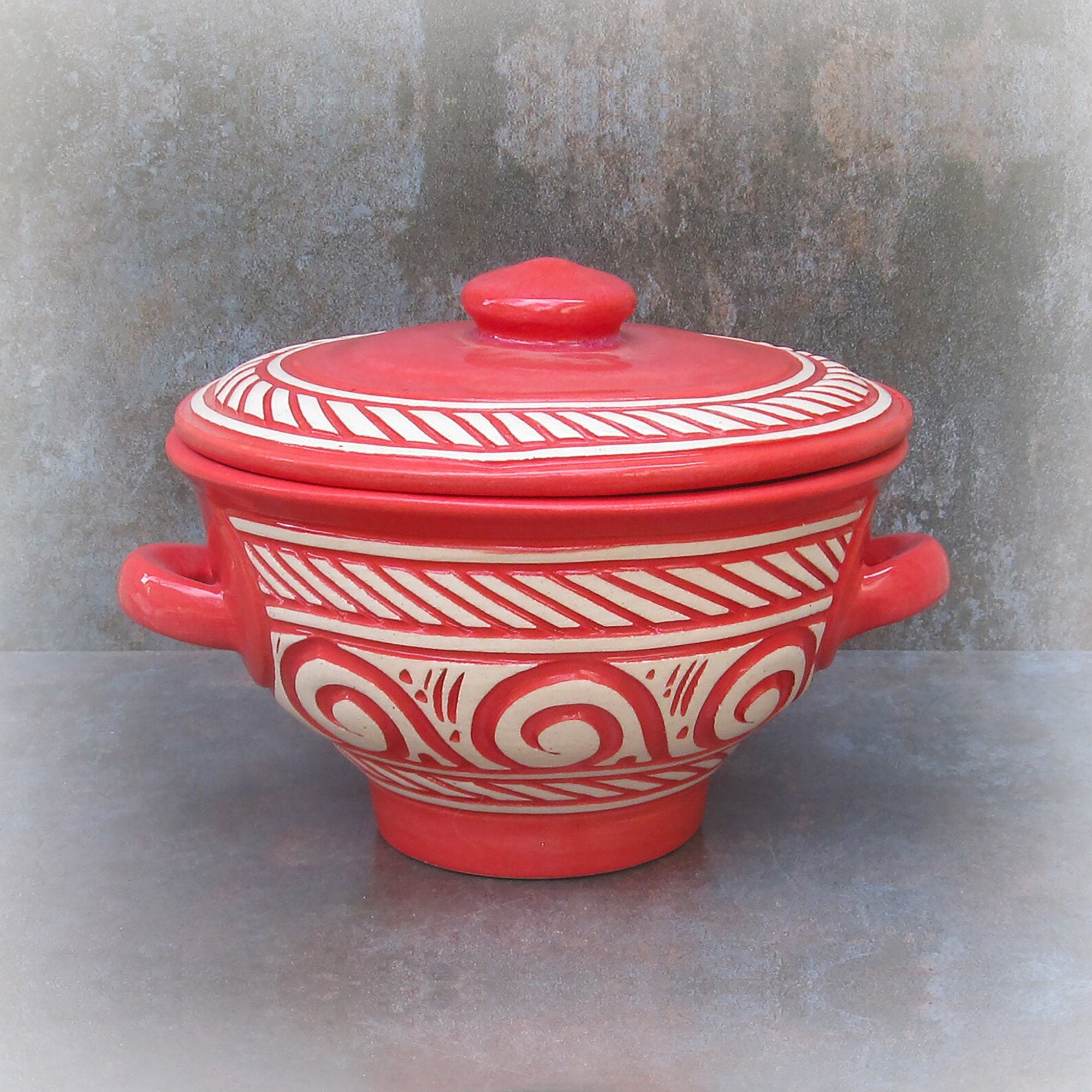 Ceramic Baking Clay Pot Cooking Ceramic Baking Dish Handcrafted