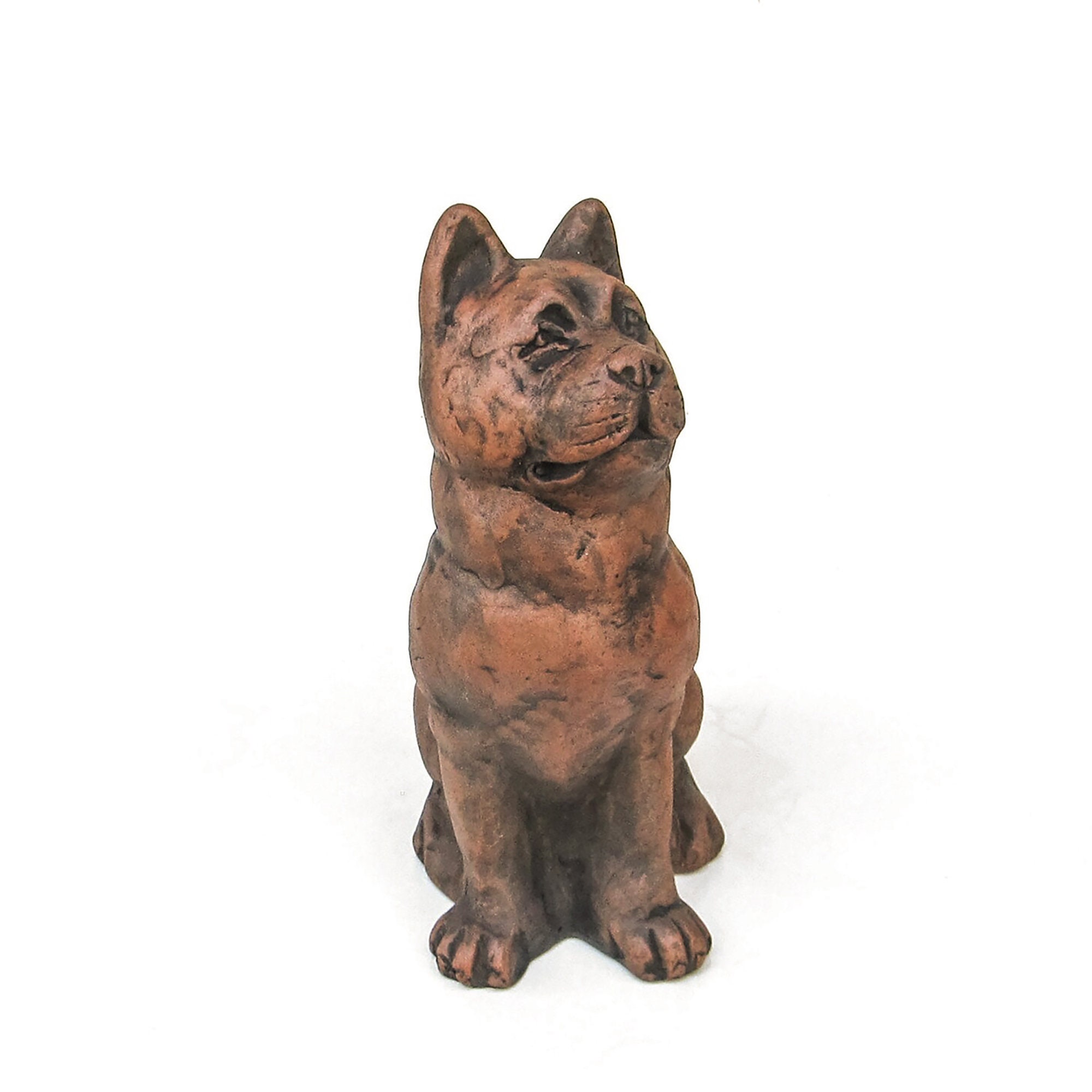 BULLDOG URNE AVEC l'image d'un chien et une plaque Art-Dog EUR 340,00