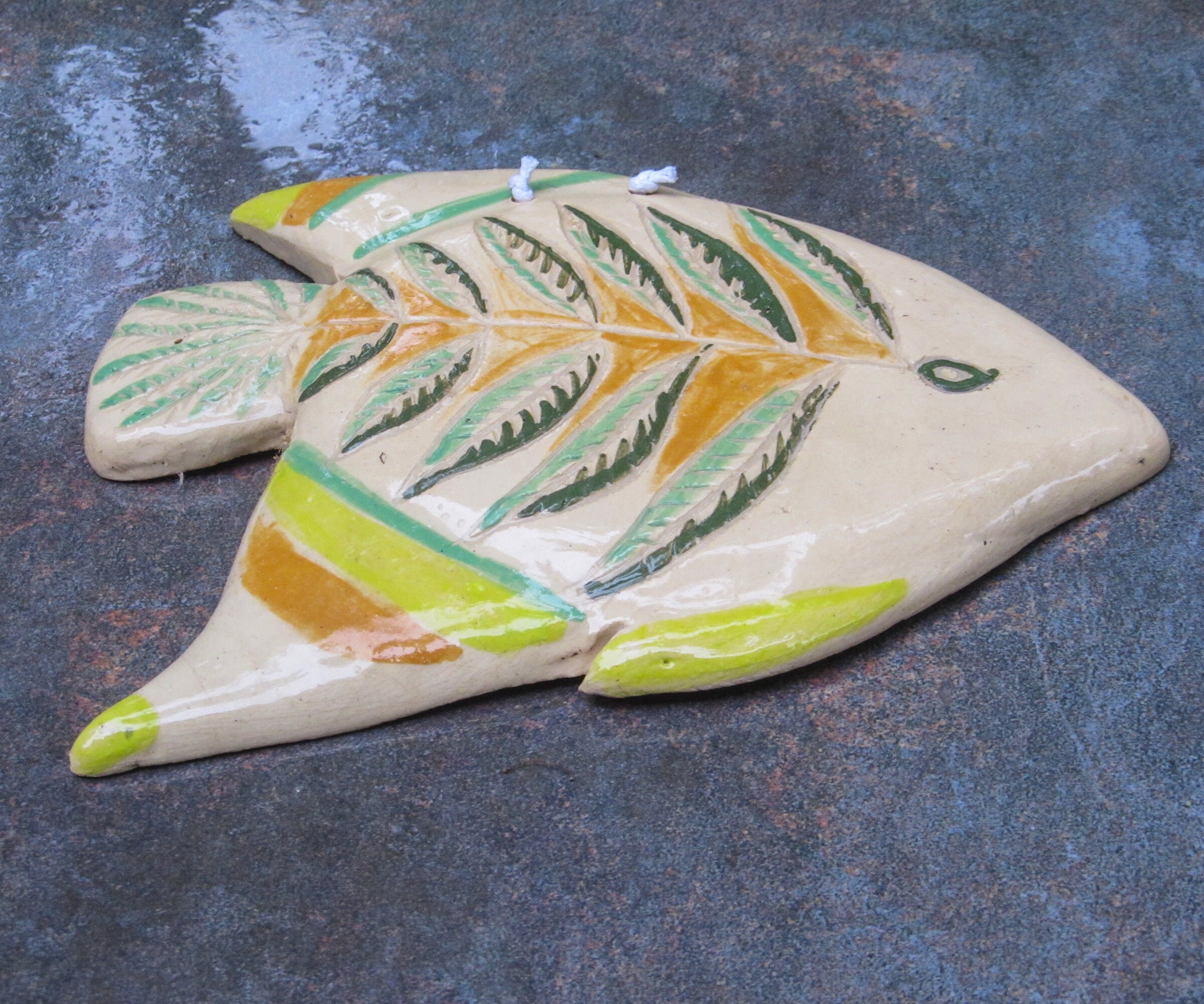 Ceramic fish Wall decorclay fishfish wall hangingfunny Etsy