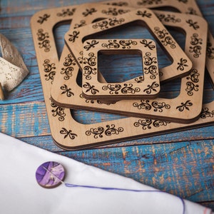 Plastic canva kits Wooden hoop, Needlework, embroidery, cross stitch frame on magnets, embroidery craft supplies
