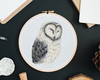Kruissteekpatroon uil, vogel getelde kruissteek, moderne kruissteek