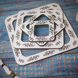 Ready to ship, Wooden magnet hoop, plastic canva Xstitch, perforated paper hoop, beads embroidery, craft supplies, cross stitch magnet frame