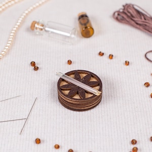 Wooden needle holders 65 designs, Cute needle minder, Hand embroidery needle storage, Needle keeper, Cross stitch tools