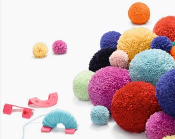 Outil de fabrication de pompons, ensemble de 3 tailles de fabricants de pompons, outil de couture pour les amateurs de tricot, créateur de pompons en laine, ensemble de bricolage artisanal pour les enfants