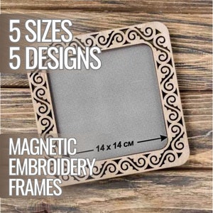 Hexagon Cross Stitch Embroidery Display Frame Geometric Wood Display for  Finished Embroidery Hoop Art / Cross Stitch, Needlepoint, Crewel 