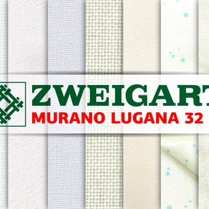 Murano Lugana 32 ct embroidery fabric, needlepoint canvas AIDA 32 count, cross stitch cloth, 8 colors