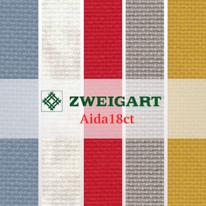 50 x 50 cm Fein-Aida canvas 18ct Zweigart, senfgelb/rot/grau kreuzstich stoff, vintage weißes baumwolle nadelspitze stoff, 21 farben