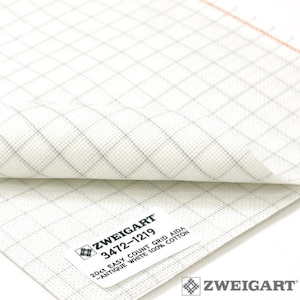Zweigart Easy Count Grid cross stitch canvas, Aida embroidery fabric, Cross stitch fabric 14, 20, 28, 32 counts