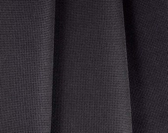 Tissu Zweigart Aida noir à armure uniforme, 11, 14, 16, 18, 25 fils, 6 types, toile Zweigart Aida, tissu point de croix pour broderie