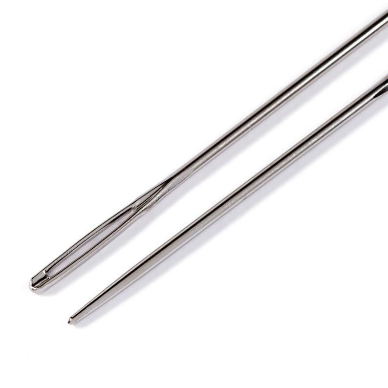 Yarn needles kit Tapestry needles with silver eye Set of 25 hand-sewing needles Embroidery large eye blunt needles