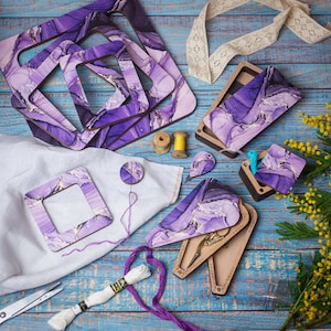 Plastic canva Xstitch kits frames, embroidery tools, cross stitch, wooden embroidery frame, needle minder, scissors box, magnet hoop