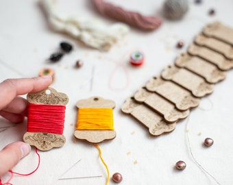 10\20\50 Hanging Thread Bobbins, Organizer for Floss, moulinet DMC Holders, Needlework Storage