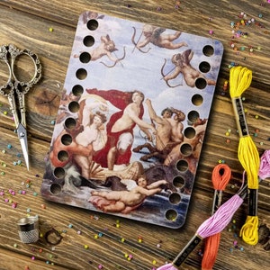 Thread wooden organizer, DMC floss Holder, cross-stitch, embroidery sewing threads storage