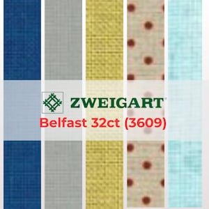 32ct Zweigart Belfast fabric, polka dot/mustang yellow cross stitch canvas, 19.7x27.6&quot; linen needlepoint cloth, x-stitch fabric, 55 colors