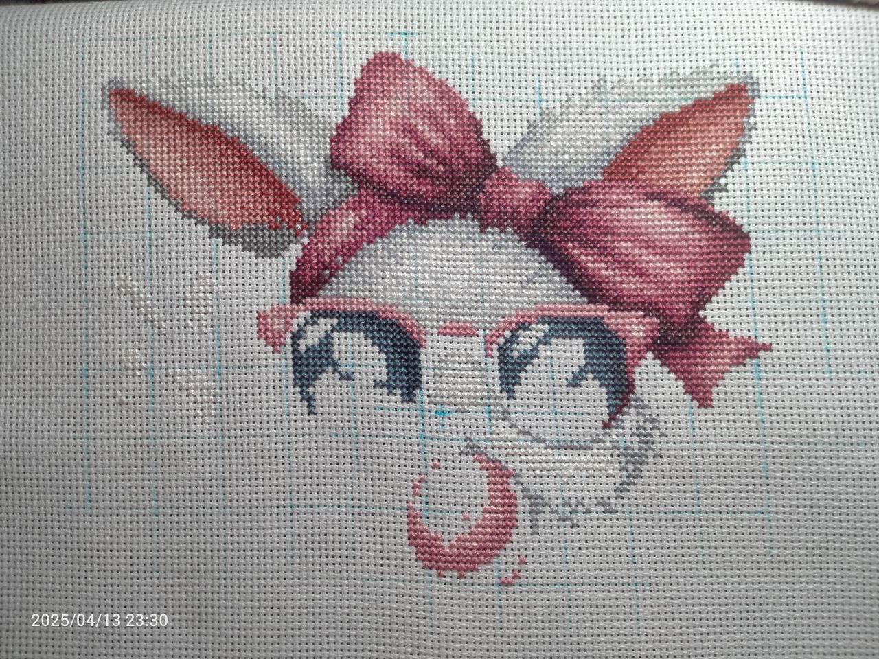 Bunny Girl & Rabbit Boy Cross Stitch Pattern, Trendy Fashion