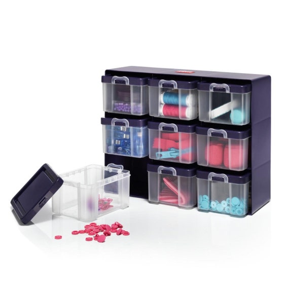 Prym Sewing Sorting Case With 9 Plastic Boxes, Sewing Organizer, Plastic  Containers for Sewing Notions, Jewelry Making Box 