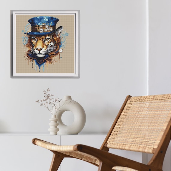 その他 Steampunk Leopard Steampunk Snow Leopard