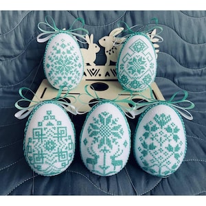 Easter Ukrainian ornament cross stitch patterns, Easter gift home design PDF digital file,Easter painted eggs x-stitch,Easter DIY wall decor