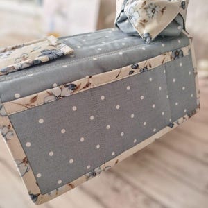 Organizador inteligente para sofá, organizador de tela para suministros de bordado y punto de cruz, estación de herramientas de tejido, recogedor de hilos de coser, almacenamiento para sujetaagujas