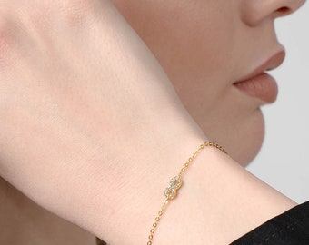 14K Infinity bracelet, gold bracelet, infinity bracelet, gold filled bracelet,  Gift for Women, bridesmaid gift, Gift for Her