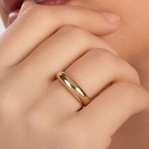 14k Gold Dome Ring / Statement Gold Ring / Chunky Dome Ring / Classic Dome Ring / Large Dome Ring / Classic Dome Ring / Classic Gold Ring