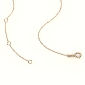 Zierliche Diamant-Halskette, kleine Diamant-Halskette, Diamant-Solitär-Halskette, 14k Solid Gold-Halskette für Frauen, Geschenk für Sie Bild 10