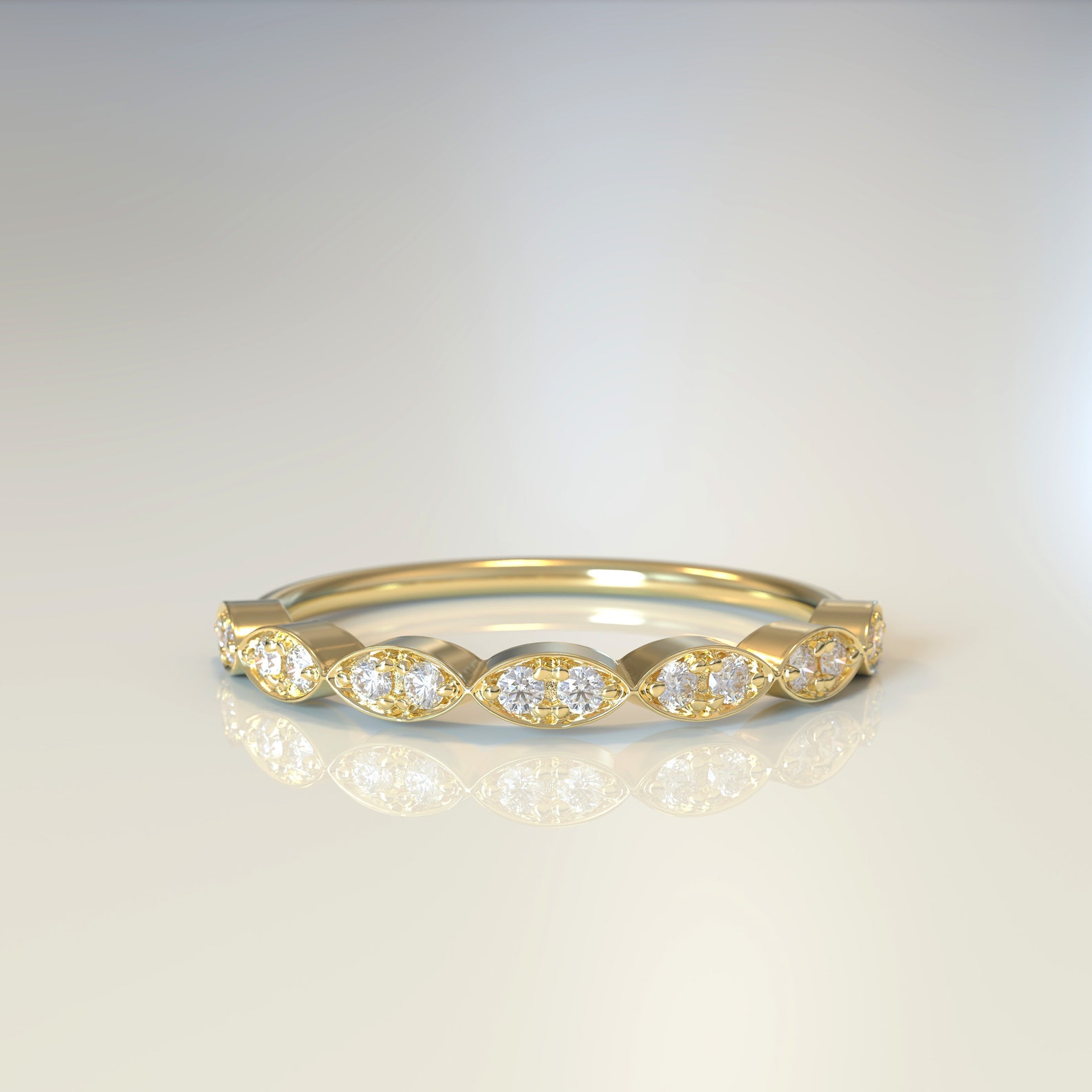 Marquise Eternity Band Eternity Ring Marquise Diamond Ring Etsy